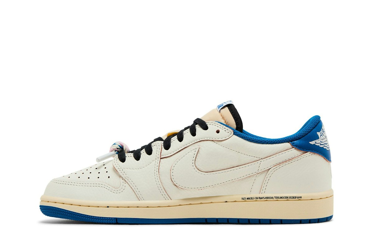 Fragment Design x Travis Scott x Air Jordan Air 1 Retro Low OG SP 'Sail Military Blue' DM7866-104