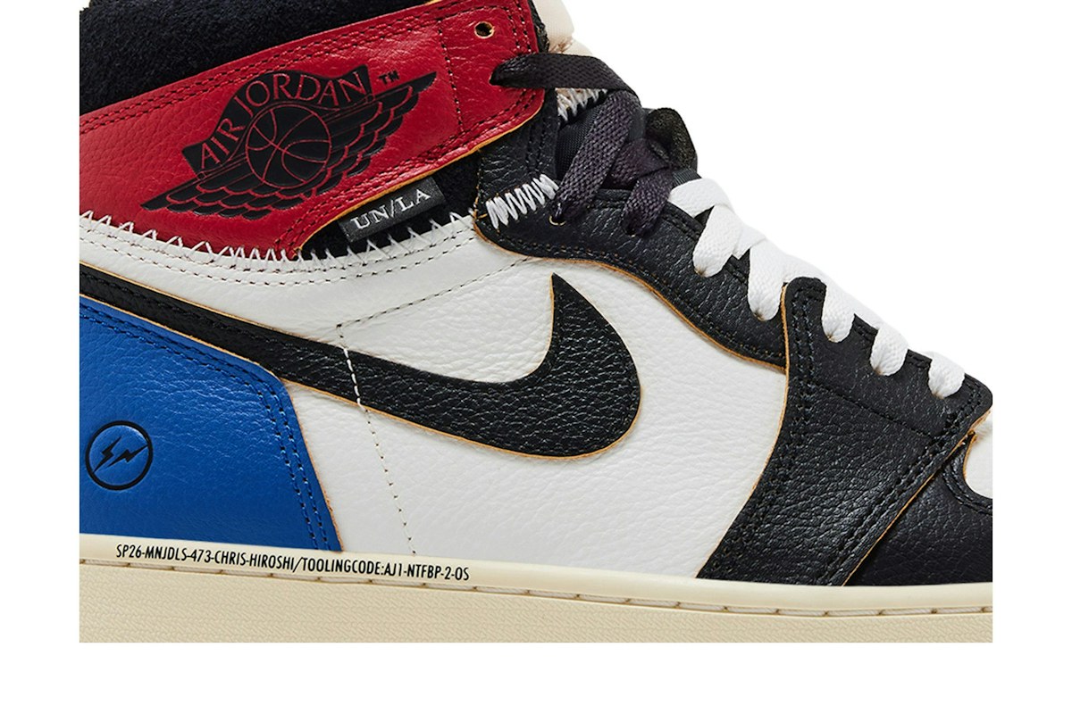 Fragment Design x Union x Jordan x Air Jordan Air 1 Retro High OG 'Varsity Red Sport Royal' IO7847-002