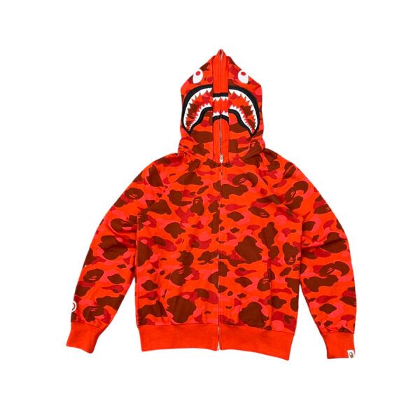 Bape Classic Double Hoodie Full Zip Hoodie Red OG0829505