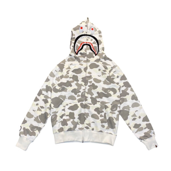 BAPE Color Camo Shark Zip Hoodie White OG0829489