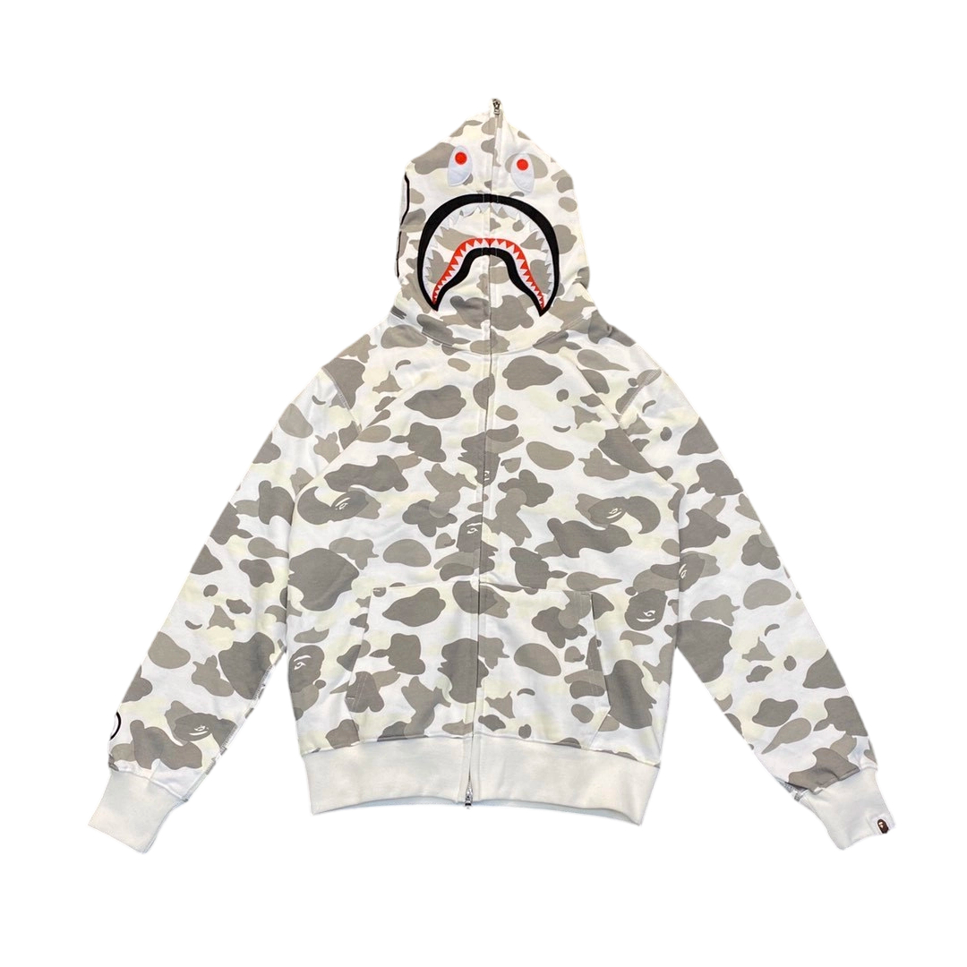 BAPE Color Camo Shark Zip Hoodie White OG0829489