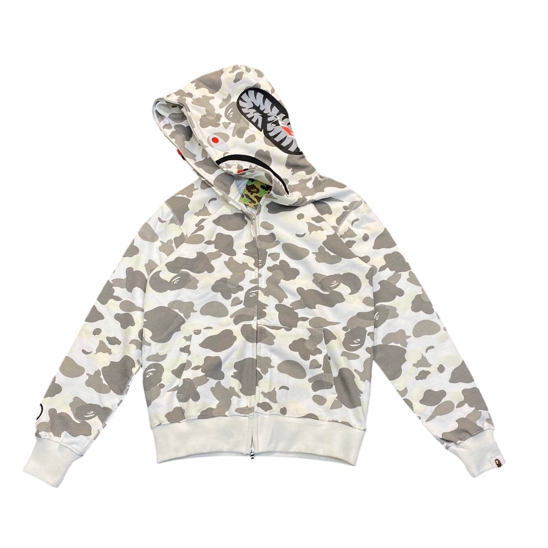 BAPE Color Camo Shark Zip Hoodie White OG0829489