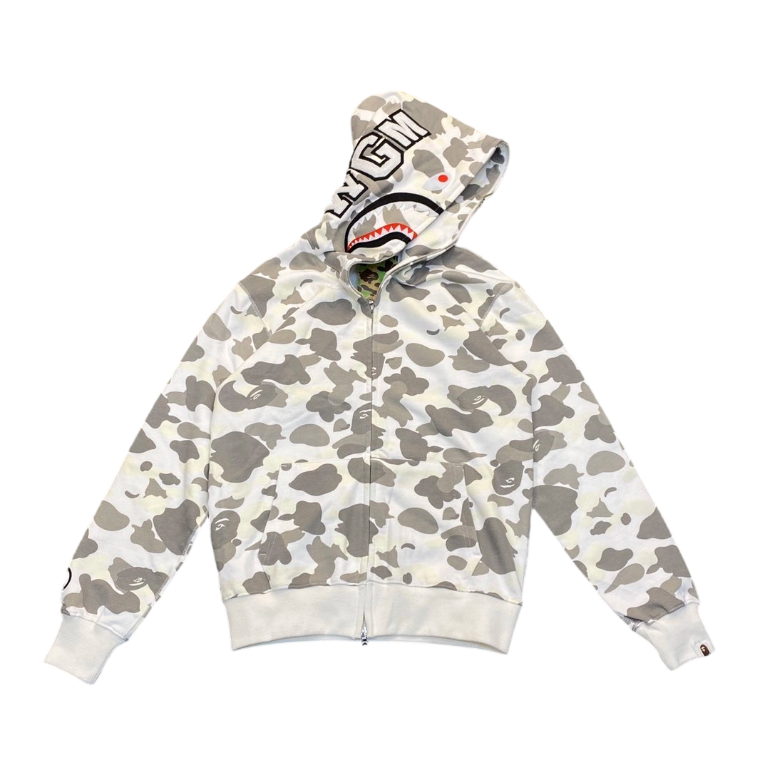 BAPE Color Camo Shark Zip Hoodie White OG0829489