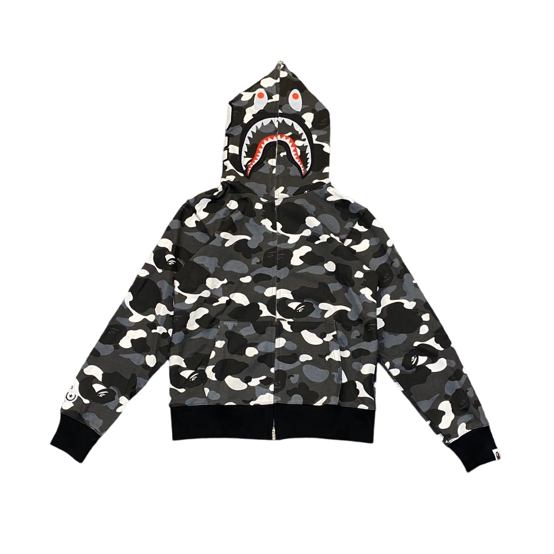 Bape Flame Camouflage Hoodie Black OG0829489