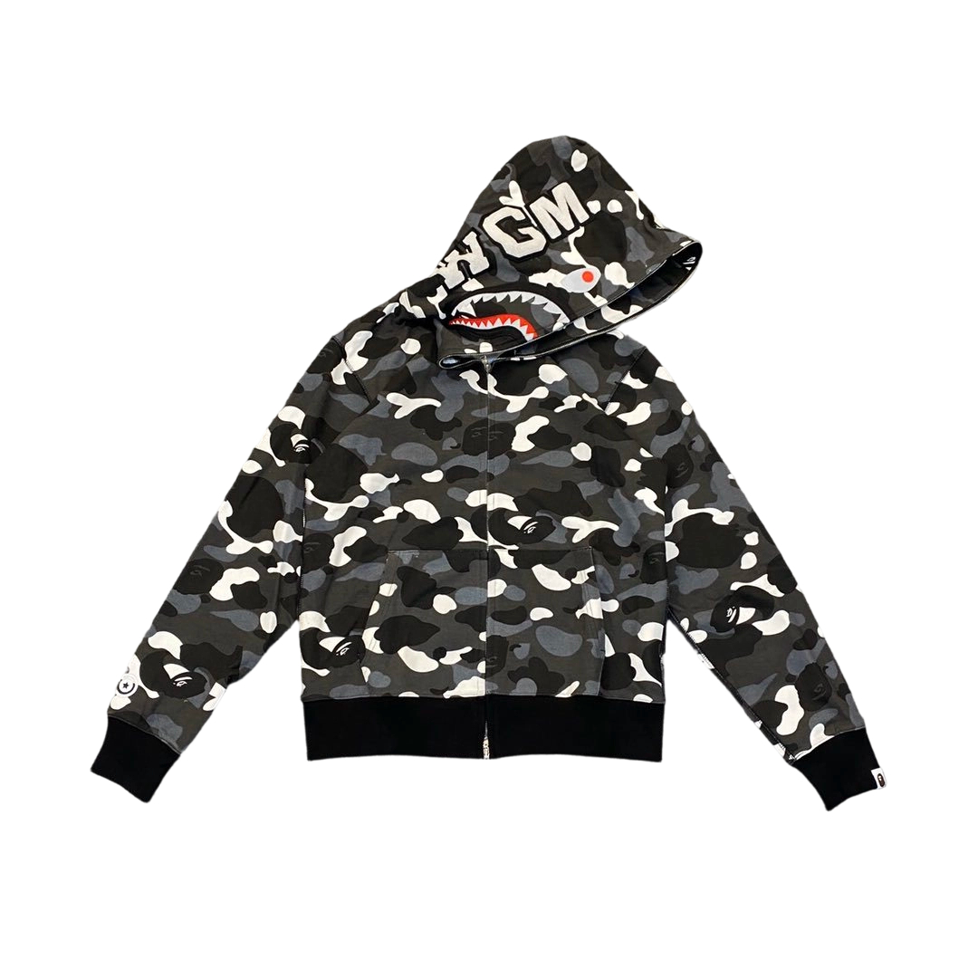 Bape Flame Camouflage Hoodie Black OG0829489