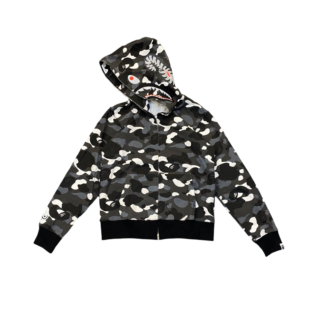 Bape Flame Camouflage Hoodie Black OG0829489