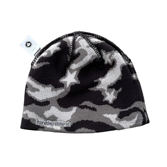 Broken Planet Camouflage Knitted Hat Camouflage Black Grey OKLU20262142