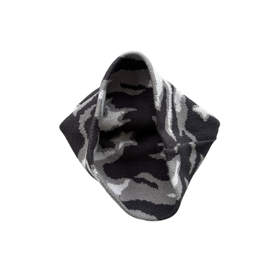 Broken Planet Camouflage Knitted Hat Camouflage Black Grey OKLU20262142