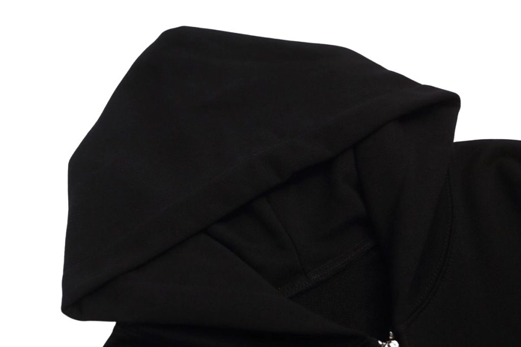 Cav Empt Black Zip Up Gothic Text Hoodie OKZY20261318
