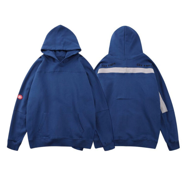 Cav Empt Blue Back Stripe Panel Hoodie OKZY20261400