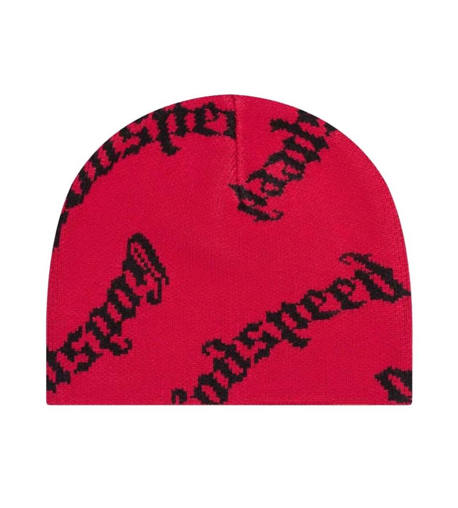 Godspeed Red Beanies Black Logo OKLU20262055
