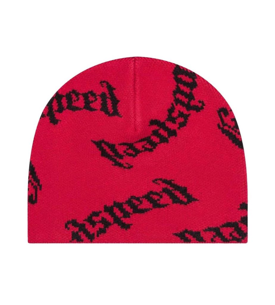 Godspeed Red Beanies Black Logo OKLU20262055