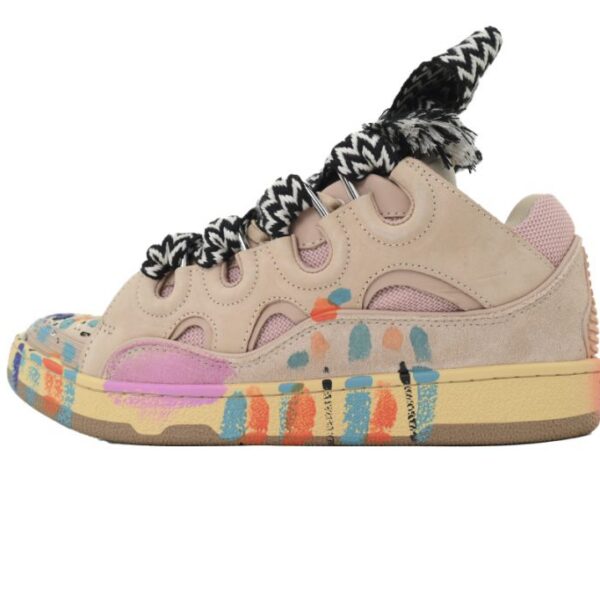 Lanvin Curb Sneaker Pink Graffiti KLU2026104