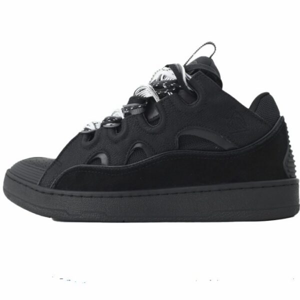 Lanvin Curb Sneakers Black Ribbon KLU2026106