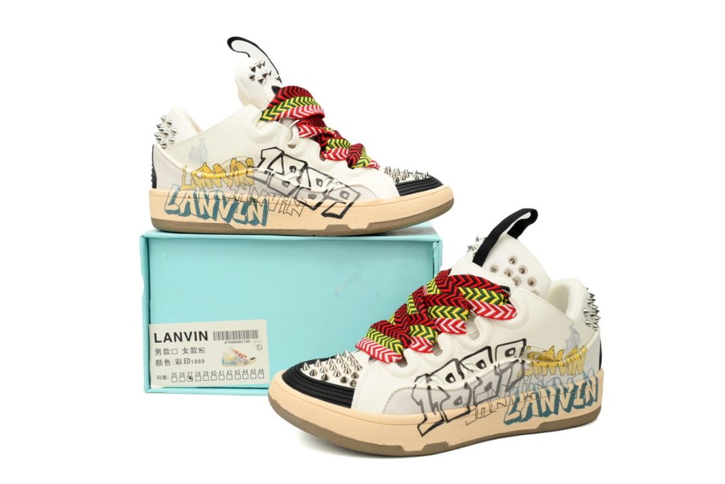 LANVIN White Black Painted KLU2026109