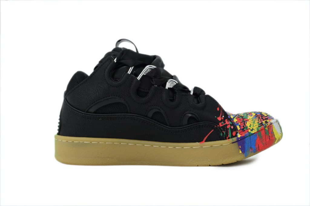 Lanvin Curb Sneaker Black Graffiti KLU202681