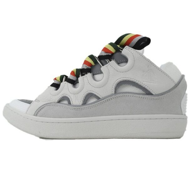 Lanvin Curb Sneakers White Ribbon KLU202686