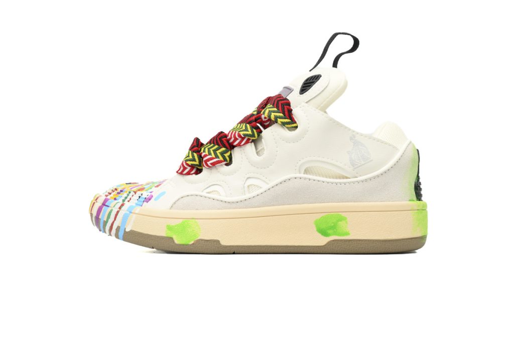 LANVIN White Seven Color Painting KLU202699
