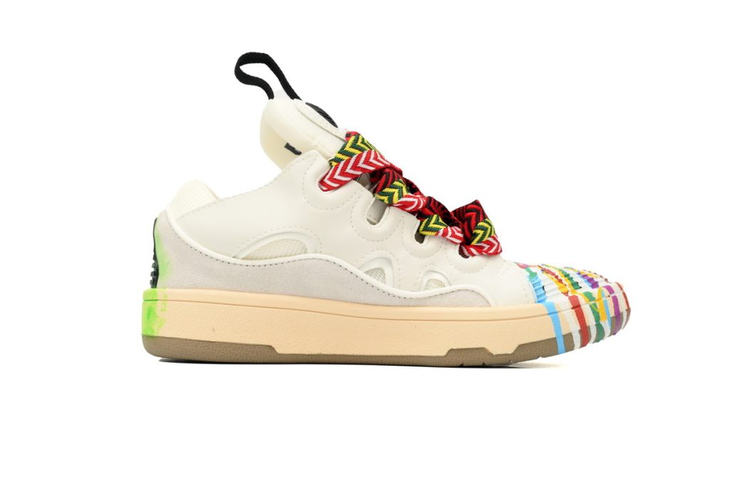 LANVIN White Seven Color Painting KLU202699
