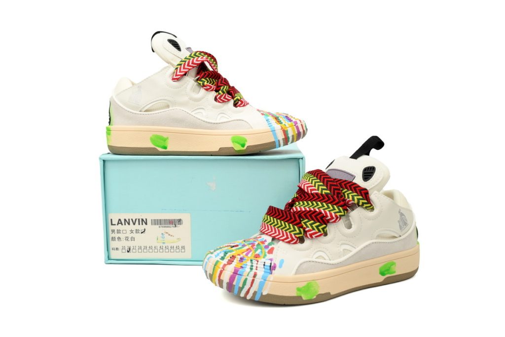LANVIN White Seven Color Painting KLU202699