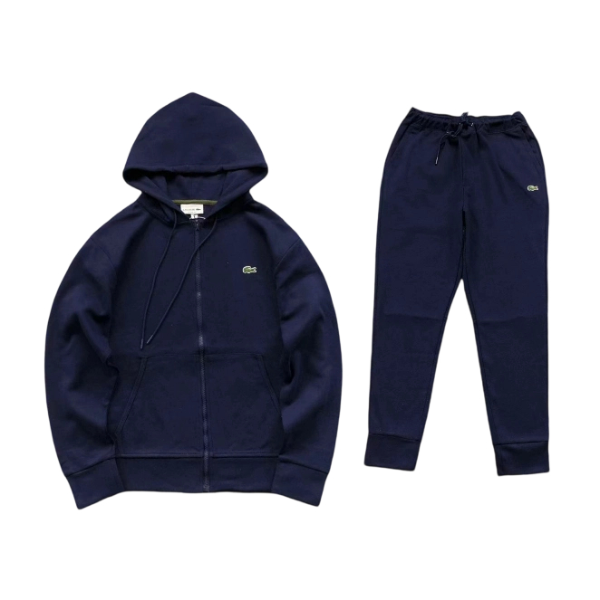 Lacoste Zipper Hoodie Pants Set navy blue OKLU20262185