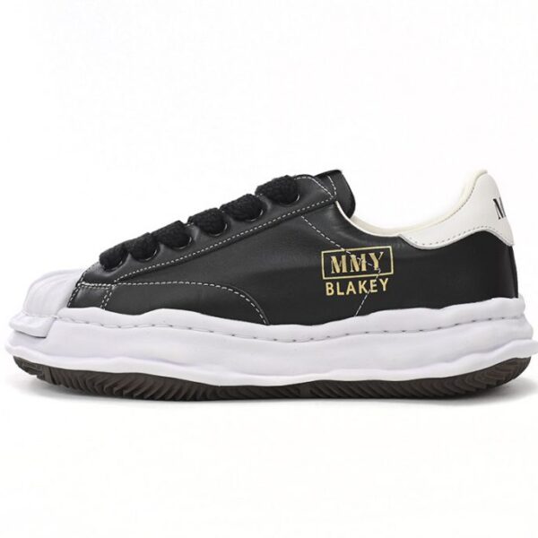 Maison Mihara Yasuhiro Blakey OG Sole Leather Low Black And White Gold OKLU2026214