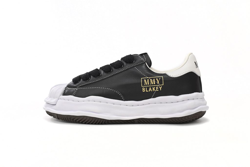 Maison Mihara Yasuhiro Blakey OG Sole Leather Low Black And White Gold OKLU2026214