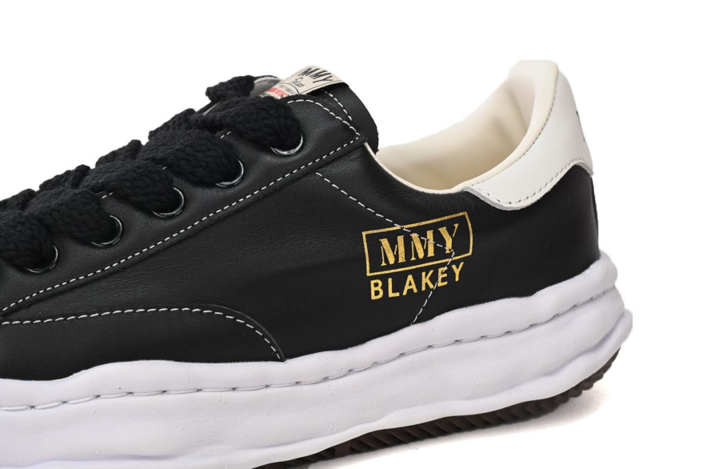 Maison Mihara Yasuhiro Blakey OG Sole Leather Low Black And White Gold OKLU2026214