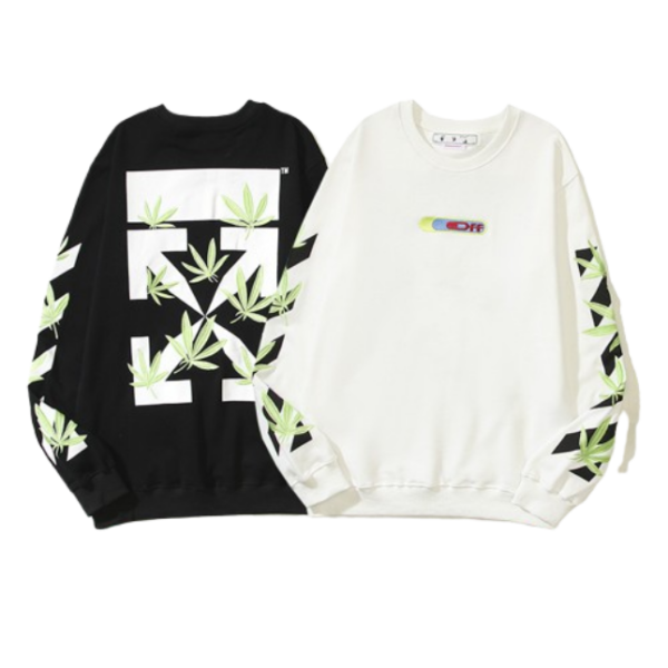 OFF WHITE Sweatshirt white black OG051611