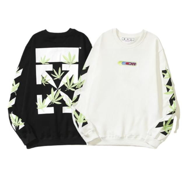OFF WHITE Sweatshirt white black OG051611