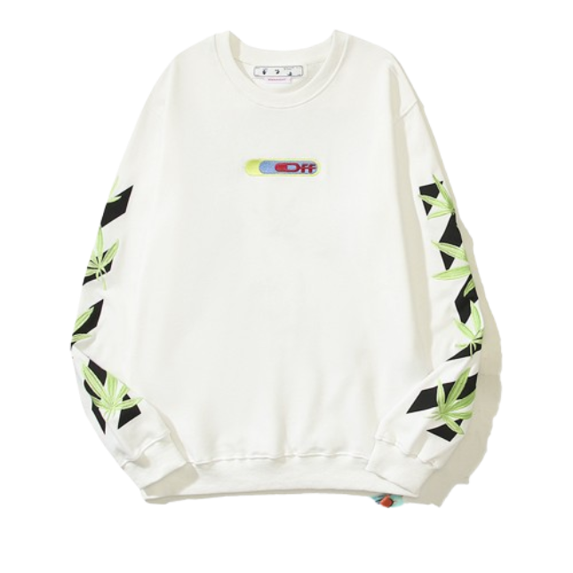 OFF WHITE Sweatshirt white black OG051611