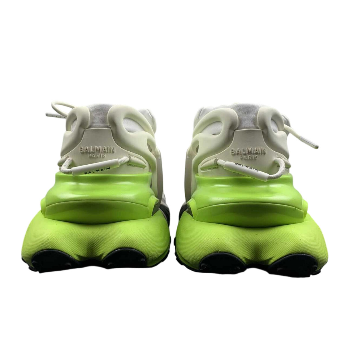 BALMAIN Multikolor Buty sportowe Black, white, and green OG0427158