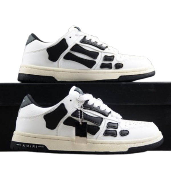 AMIRI Skel Top Low White Black White OG0427166