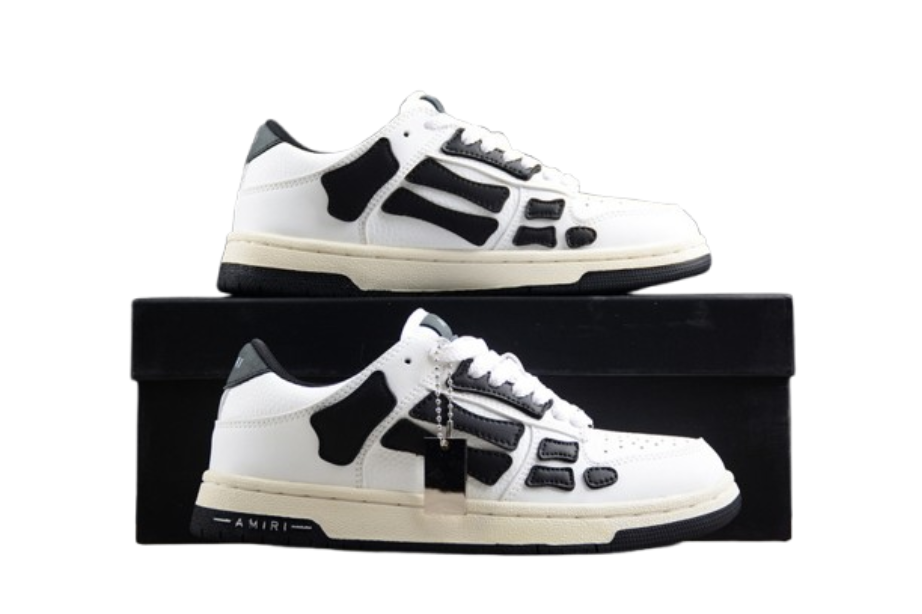 AMIRI Skel Top Low White Black White OG0427166