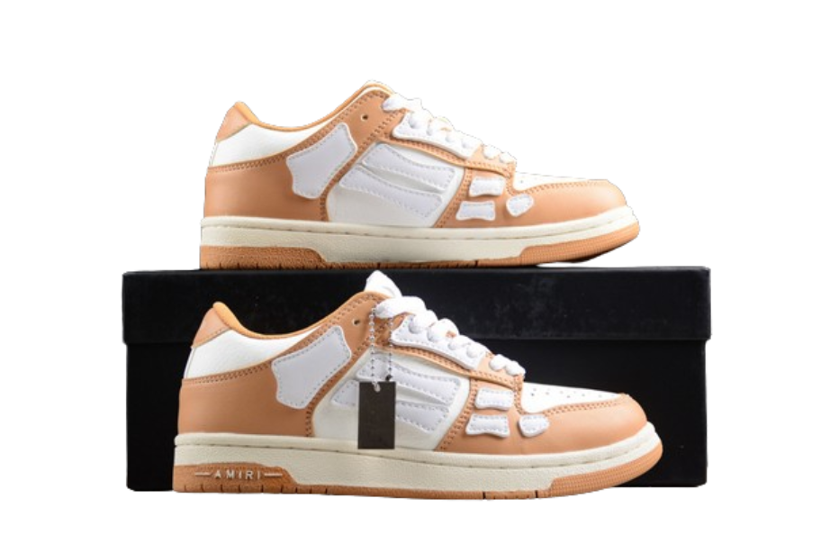 AMIRI Skel Top Low White Brown OG0427170