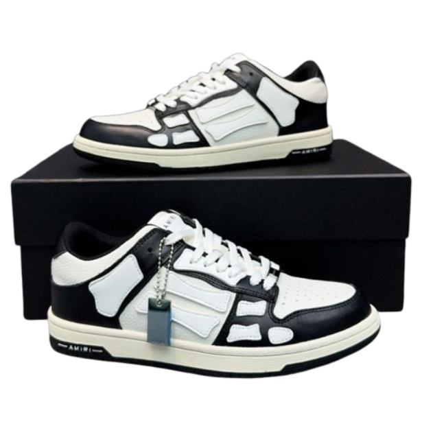 AMIRI Skel Top Low White Black White OG0427171