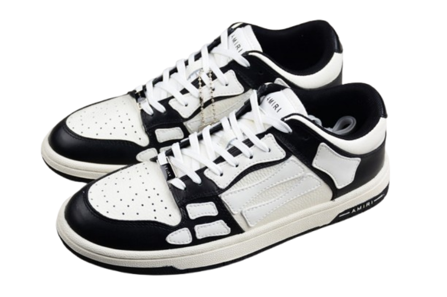AMIRI Skel Top Low White Black White OG0427171