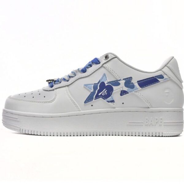 A Bathing Ape Bape Sta Low White Blue Camouflage OG0428192
