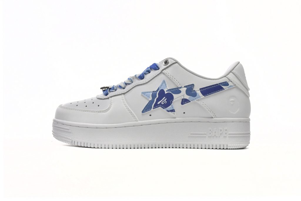 A Bathing Ape Bape Sta Low White Blue Camouflage OG0428192