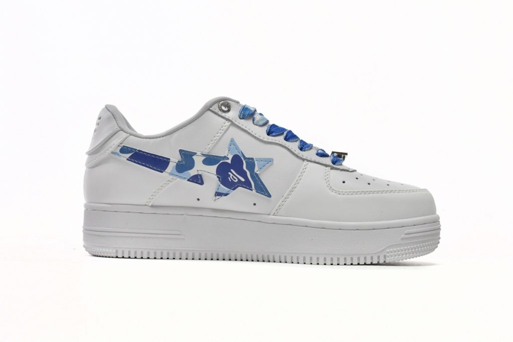 A Bathing Ape Bape Sta Low White Blue Camouflage OG0428192