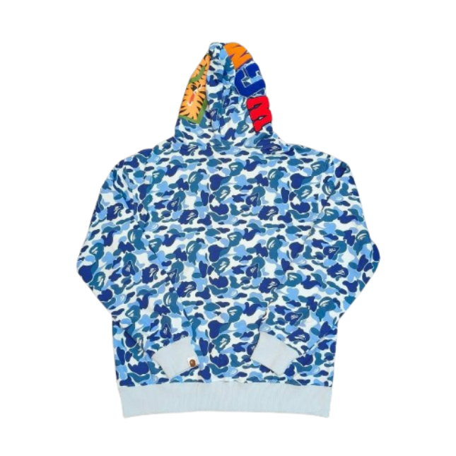 BAPE ABC Camo Shark Zip Hoodie Blue OG051305