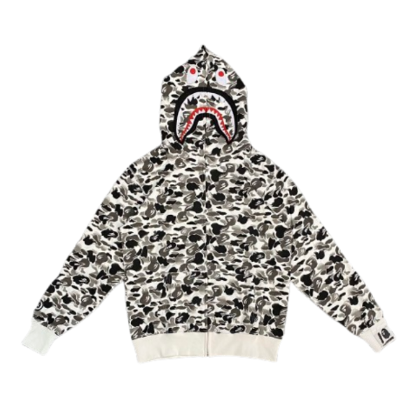 Bape Double Hood Camouflage Hoodie grey OG051308