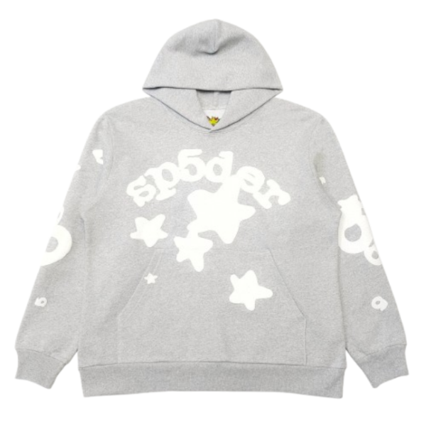 Sp5der Beluga Hoodie Heather Grey OG051316