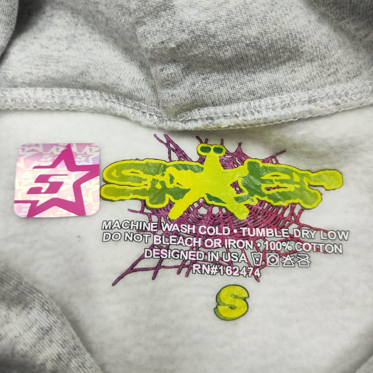 Sp5der Beluga Hoodie Heather Grey OG051316