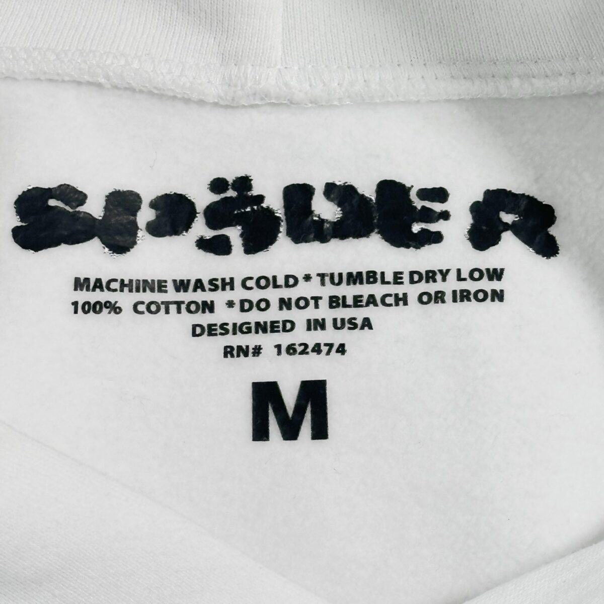Sp5der OG Rhinestone Hoodie White OG051318