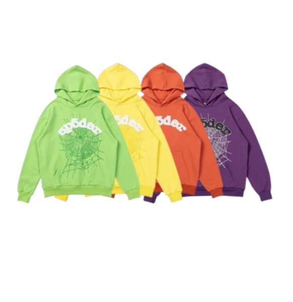 PK Sp5der Hoodie Green&yellow&brick red&purple OG051431