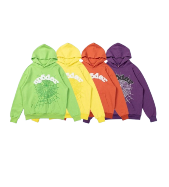 PK Sp5der Hoodie Green&yellow&brick red&purple OG051431