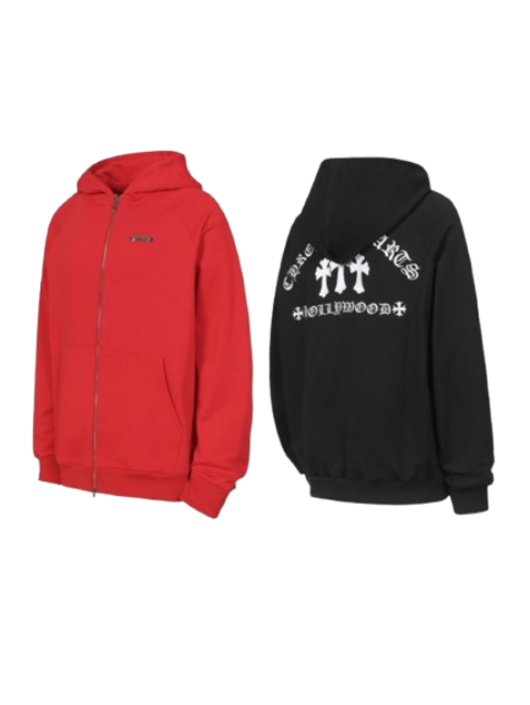CHROME HEARTS Hoodie Red&Black OG051448