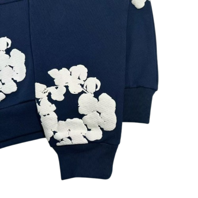 Denim Tears The Cotton Wreath Sweatshirt Navy OG051558