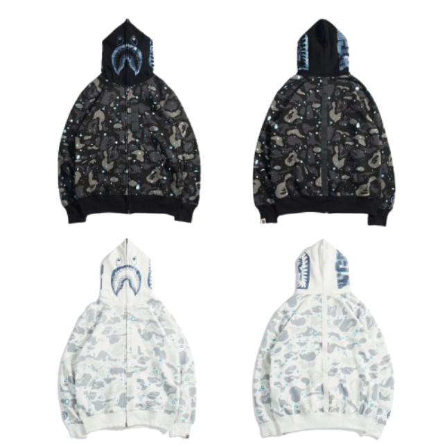 Bape Hoodie Black & White OG051560